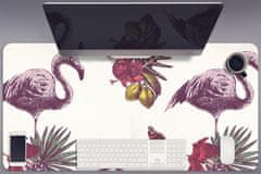 Decormat Podloga za pisalno mizo Flamingo in hibiskus 100x50 cm 