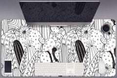 Decormat Podloga za pisalno mizo Kaktusni strip 90x45 cm 