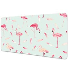 Decormat Namizna podloga Flamingos and feathers 100x50 cm 