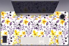 Decormat Podloga za pisalno mizo Abstraktno cvetje 90x45 cm 