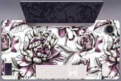 Decormat Podloga za pisalno mizo Vrtnice 100x50 cm 
