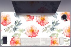 Decormat Podloga za pisalno mizo Pomladne rože 100x50 cm 