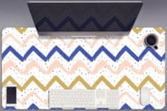 Decormat Podloga za pisalno mizo Painted zigzags 100x50 cm 