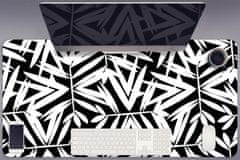 Decormat Podloga za mizo Black and white pattern 100x50 cm 