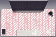 Decormat Podloga za pisalno mizo Pink herringbone 90x45 cm 