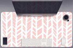 Decormat Podloga za pisalno mizo Pink herringbone 90x45 cm 