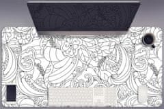 Decormat Podloga za pisalno mizo Doodle pattern 100x50 cm 