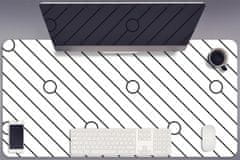 Decormat Podloga za pisalno mizo Striped pattern 100x50 cm 