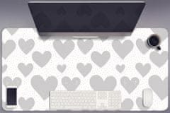 Decormat Podloga za mizo Gray hearts 100x50 cm 