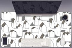 Decormat Podloga za pisalno mizo Modern houses 90x45 cm 