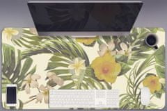 Decormat Namizna podloga Tropical leaves and flowers 100x50 cm 