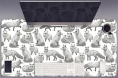 Decormat Namizna podloga Sketched foxes 100x50 cm 