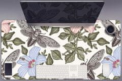 Decormat Podloga za pisalno mizo Butterflies among flowers 100x50 cm 