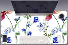 Decormat Podloga za pisalno mizo Painted flowers 90x45 cm 