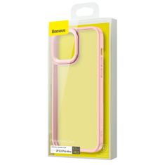 BASEUS Crystal Transparent Case za iPhone 13 Pro Max (roza)