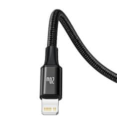 BASEUS Baseus Rapid Series 3-v-1 kabel USB-C za M+L+T 20W 1,5 m črn