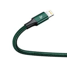 BASEUS Baseus Rapid Series 3-v-1 kabel USB-C za M+L+T 20W 1,5 m (zelena )