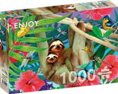 ENJOY Puzzle Sladki lenivci 1000 kosov