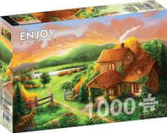 ENJOY Puzzle Koča v mraku 1000 kosov