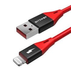 Blitzwolf Kabel USB na Lightning MF-10 Pro, MFI, 20W, 1,8 m (rdeč)