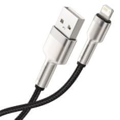 BASEUS USB cable for Lightning Baseus Cafule, 2.4A, 1m (black)
