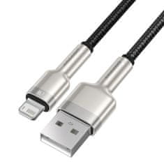BASEUS Kabel USB za Lightning Baseus Cafule, 2,4A, 0,25 m (črn)