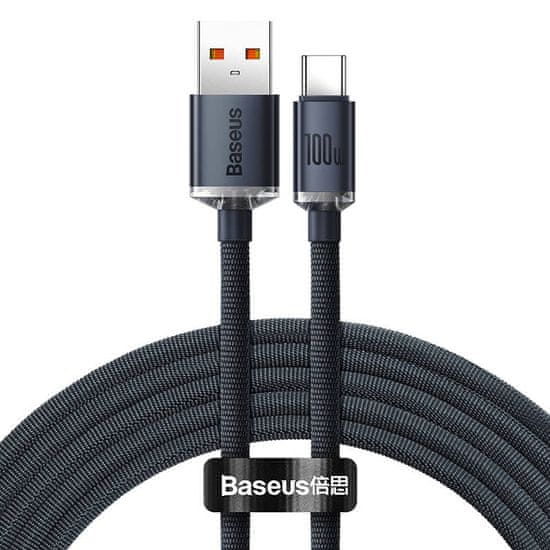 BASEUS Kabel USB USB-C Crystal Shine, 100W, 1.2m