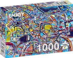 ENJOY Puzzle Ukrivljena napetost 1000 kosov