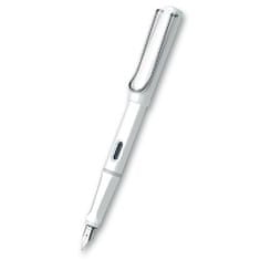 Lamy Svitljivo belo pero Safari Shiny White s peresom F