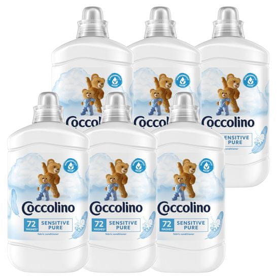 Coccolino Sensitive mehčalec, 6x1,8 L