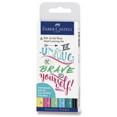 Faber-Castell Pitt Artist Pen Hand Lettering 6 kosov, pastelni komplet