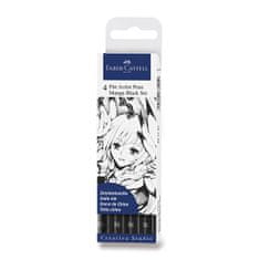 Faber-Castell Marker Pitt Artist Pen Manga 4 kosi, črna II