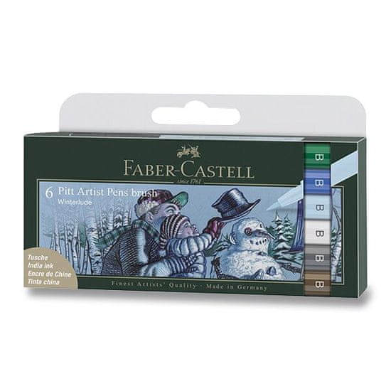 Faber-Castell Pitt Artist Pen Brush Winter 6, kosov, odtenek winter