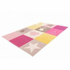 eoshop Otroška preproga Stars 411 roza (Varianta: 160 x 230 cm)