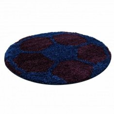 eoshop Otroška preproga Fun shaggy 6001 navy (Varianta: okrogla s premerom 100 cm)