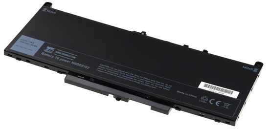 T6 power Baterija Dell Latitude E7270, E7470, 12 E7270, 14 7470, 7200mAh, 55Wh, 4-celična, Li-pol