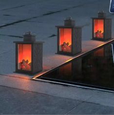 Kahan - svetilka LED imitacija plamena ognjišča