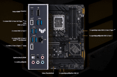 ASUS Z790-PLUS D4 TUF Gaming osnovna plošča, LGA1700, ATX, DP/HDMI (90MB1CQ0-M0EAY0)