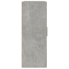 Vidaxl Stenska omarica betonsko siva 69,5x32,5x90 cm inženirski les