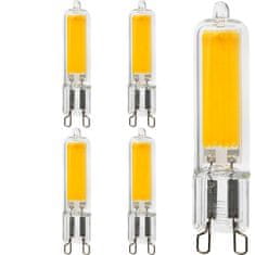 LUMILED 5x LED žarnica COB G9 CAPSULE 5W = 50W 560lm 4000K Nevtralno bela 360°