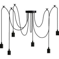 LUMILED Viseča stropna svetilka ARANE Pajek 6 krakov za LED 6xE27