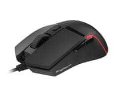 Genesis Gaming optična miška KRYPTON 220/RGB/6400 DPI/Obročki/Optični/Wireless USB/črna