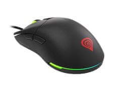 Genesis Gaming optična miška KRYPTON 750/RGB/8000 DPI/Obročki/Optični/Wireless USB/črna