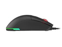 Genesis Gaming optična miška KRYPTON 750/RGB/8000 DPI/Obročki/Optični/Wireless USB/črna