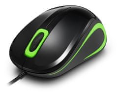 Crono CM643G/Office/Optical/Wired USB/Black-Green