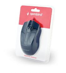 Gembird MUS-3B-01/Office/Optical/1 000 DPI/Wireless USB/Black