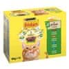 Friskies Mačka 12x85g z govedino, piščancem, tuno, krmo s trsko v soku