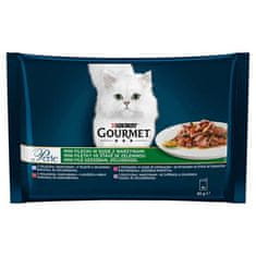 Gourmet PERLE 3+1 Multipack 4x85g - mini fileji v soku z zelenjavo