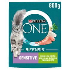 Purina ONE 800g Sensitive s puranom in rižem