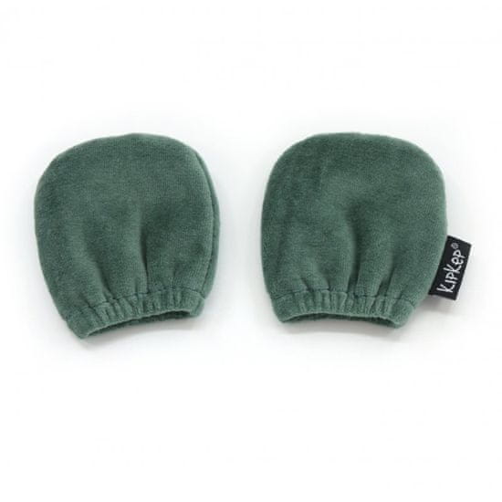 KipKep Otroške rokavice proti praskam MITTENS Calming Green